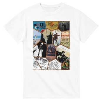 Neil Young Inspired Mosaic Unisex First 10 Albums in USA Crewneck T-shirt