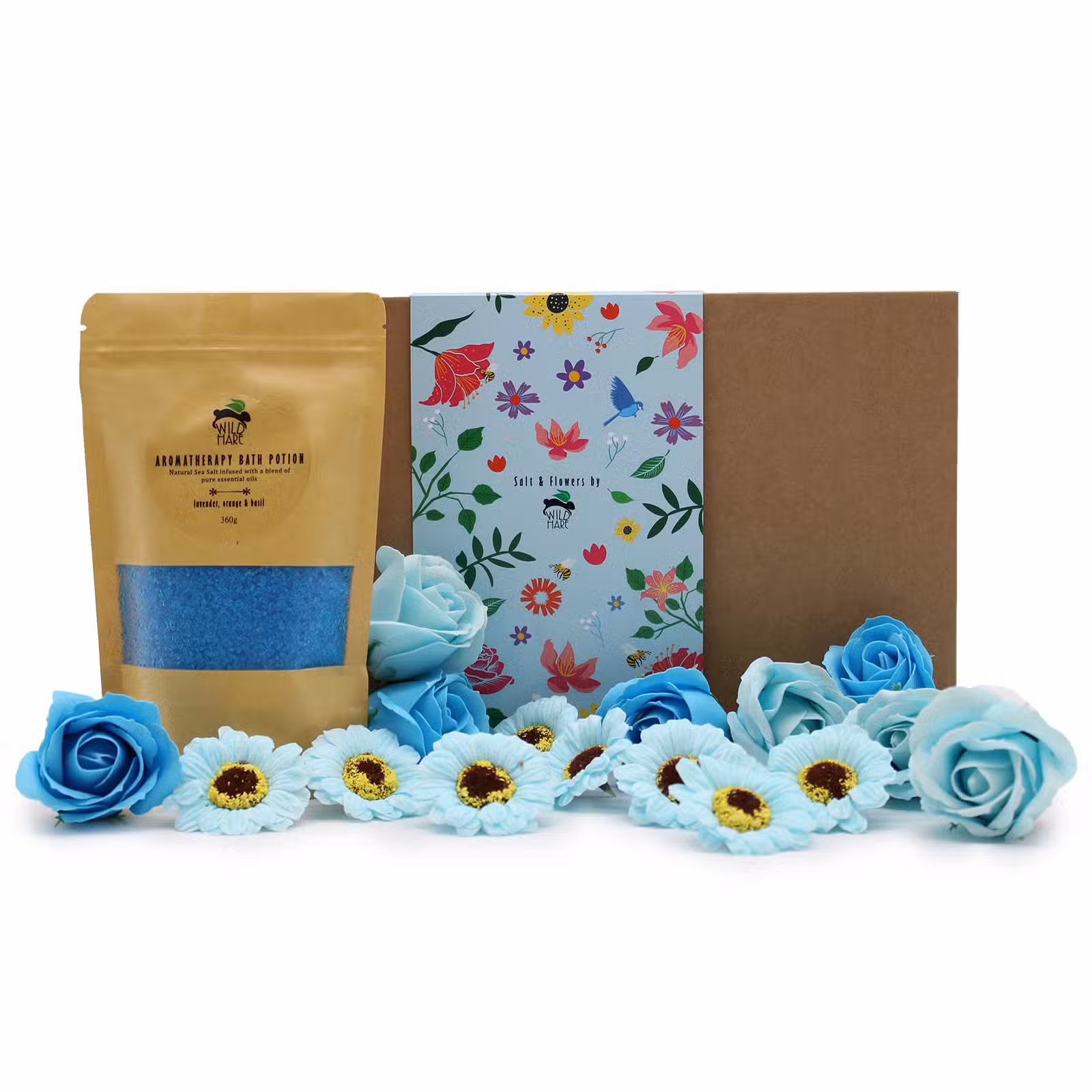 Bath Salt & Soap Flowers Set - Total Unwind