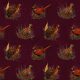 GAME BIRDS - BURGUNDY