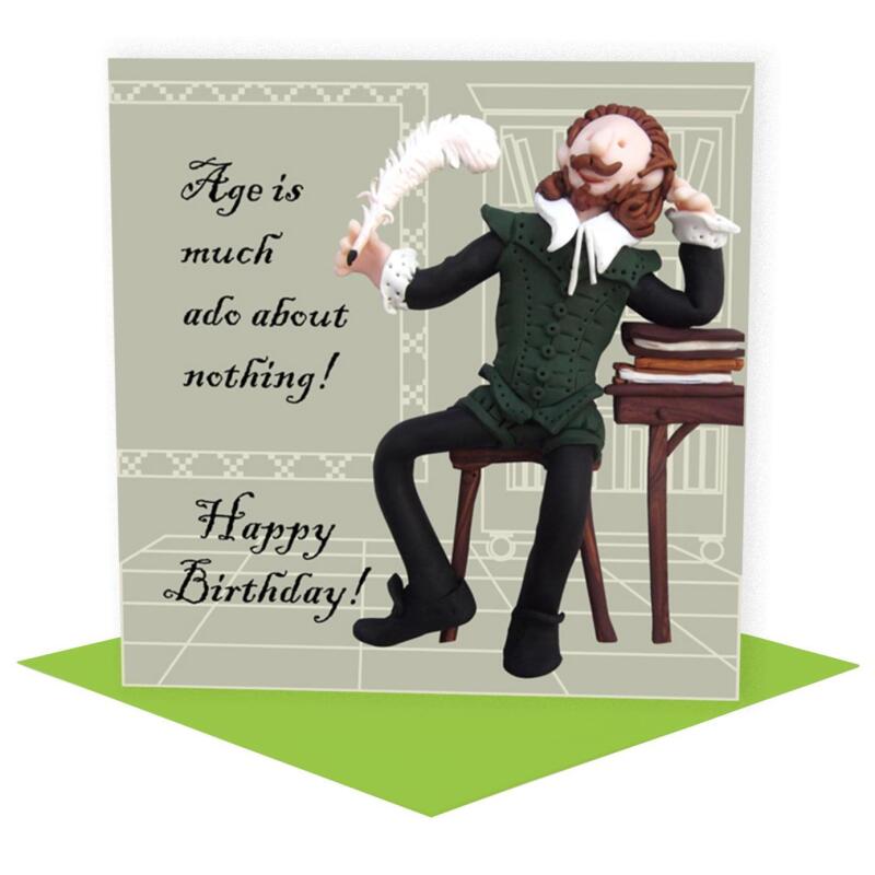 Literary Legends Birthday Card Pack - 5 Cards - Polymer Clay Art by Erica Sturla - Book Lover Gift UK