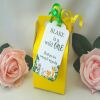 6 Personalised Wild One Favour Tags,Baby Safari Party Bag Tags,1st Birthday Tags - 7.5cm x 4cm - Twine