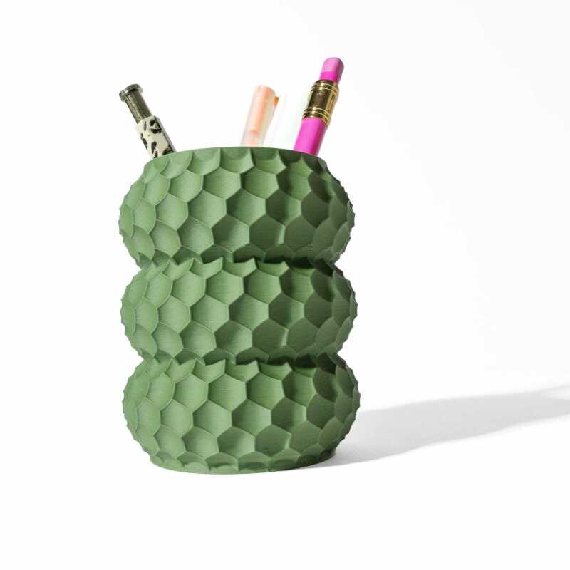 The Okos Pen Holder - Desk Organiser and Pencil Cup Holder - Black