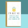 Funny 40th Birthday Card - Personalised inside if required - For Him or For Her - Perfect greetings card for someone turning 40 years old - Blank inside - Regular - Matte
