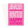 Funny Greeting Card For Daughter-In-Law - A5 Portrait - 1 Card