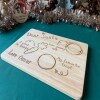 Personalised Santa Tray /Christmas Eve Tray / Santa Gifts / Christmas Gifts for Children / Family Christmas - Wooden Drinks Tray - Yes