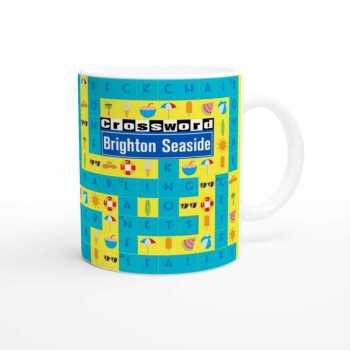Brighton Seaside Crossword Mug