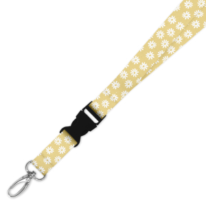 Double Breakaway Lanyard - Yellow Daisy