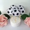 Personalised Football Cake Topper, Photo Cake Topper, Football Party Theme - Without photo - Dark blue