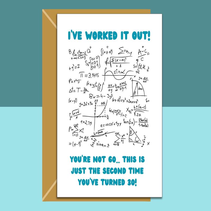 Funny 60th Birthday Card - Personalised inside if required - For Him or For Her - Perfect greetings card for someone turning 60 years old - Blank inside - Regular - Matte