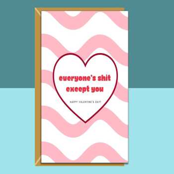 Valentine's Card - Personalised - For Boyfriend, Girlfriend, Husband, Wife - Ideal Cheeky Rude Valentines Day Card for your loved one