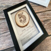 5th anniversary gift - wood. 5th wedding anniversary gift. Personalised 5 year anniversary gift for wife or husband. Fifth anniversary. - White frame