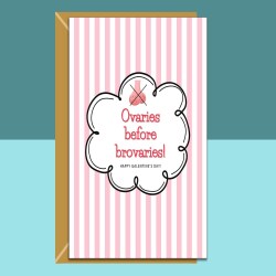 Funny Galentine's Day Card for Her - Ideal for your bestie, single friends this Valentines.