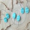 Handmade Pastel Easter Egg Earrings: Polymer Clay, Surgical Steel Hoops - ball studs