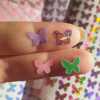 Butterfly Stickers 1cm wide 120 in a set - Pink