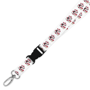Double Breakaway Lanyard - Cat Christmas Tree