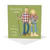 A blooming lovely couple anniversary card - designed by Erica Sturla - 15cm square and blank inside, made in the UK