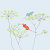 Field Mice & Fennel Greeting Card