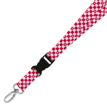 Double Breakaway Lanyard - Chess Heart Pattern