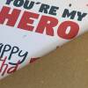 You're my hero superhero birthday card for Dad, father, daddy, papa from son, daughter, child (Size A6/A5/A4/Square 6x6") - A6: Single card