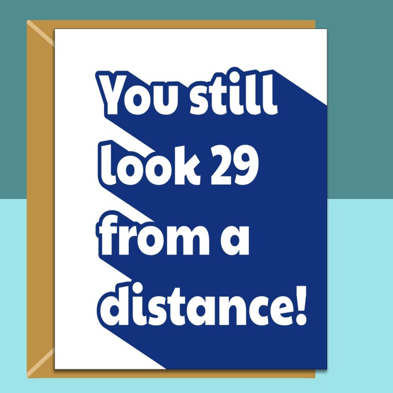Funny 30th Birthday Card - Personalised inside if required - For Him or For Her - Perfect greetings card for someone turning 30 years old - Blank inside - Regular - Matte