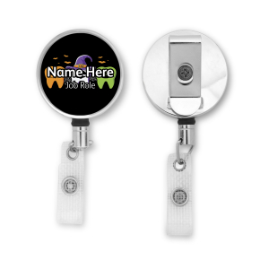 Personalised Metal ID Reel - Halloween Teeth Trio