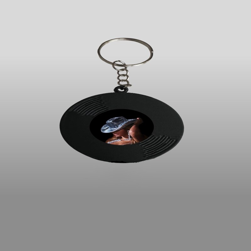 Beyonc&eacute; Vinyl 3D Print Keychains / Keyrings - 4