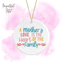 Ceramic Hanging Decoration - A Mother's Love Is The Heart of The Family