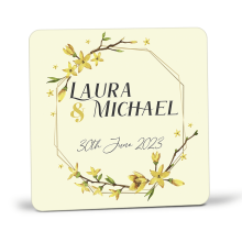 Wedding Favour Coaster For Guests - Floral