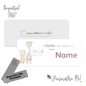 Cub & Calf Parent Hub - Personalised Name Badge