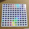 Purple Holographic Star Stickers
