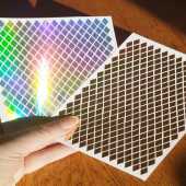 300 Tiny Diamond Stickers in Gold and Holographic
