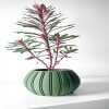 The Ovire Planter Pot with Drainage Tray & Stand Included - Matte Dark Green - 3"
