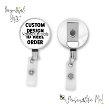 Personalised Metal ID Reel - Custom Design Hello My Name is...