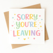 New Job Card - Sorry You're Leaving - Standard Smooth Card