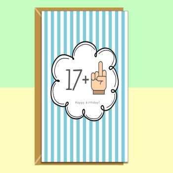 Funny 18th Birthday Card for Him or For Her - Personalised if required - Ideal for son, daughter, friend, nephew, niece, brother, sister