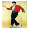 Holy Mackerel Elvis card, a vintage themed photographic Alternative Image blank greetings card, 126 x 177mm, printed in the UK on board from sustainable sources