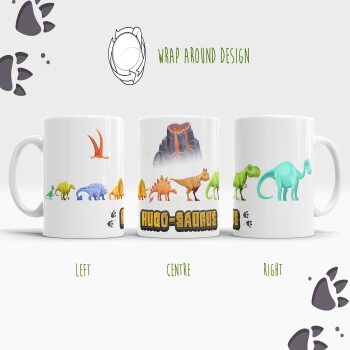 Personalized Dinosaur Mug for Toddlers and Young Paleontologists - Fun Dino Lover Gift