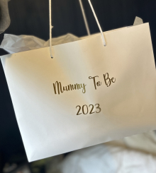 Personalised Gift Bag - Small Landscape White Bag 120 x 160 x 80