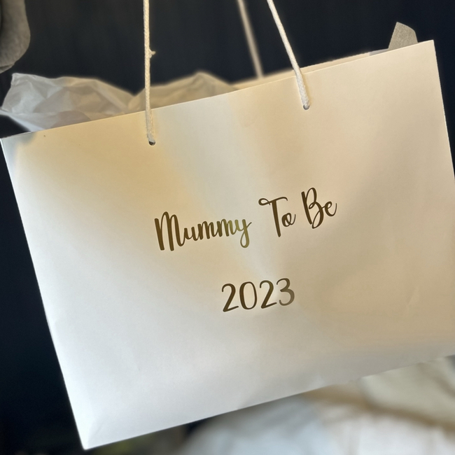 Personalised Gift Bag - Small Landscape White Bag 120 x 160 x 80