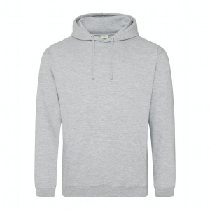 Personalised AWD College Hoodie - Heather Grey - S