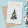 Christmas Card For Son and Partner Card Xmas Card for Son Christmas Card for Loved One Son Partner Card Christmas Tree Card - Large (5x7) / Blank Message