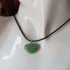 Green Aventurine Heart Crystal Necklace