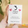 3rd Wedding Anniversary Card For Wife Anniversary Card for Husband 3 Year Anniversary Card For Boyfriend or Girlfriend Third Anniversary - Large (5x7) / Blank Message
