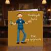Welsh birthday card for son in law - Mab yng nghyfraith card by Erica Sturla - UK made
