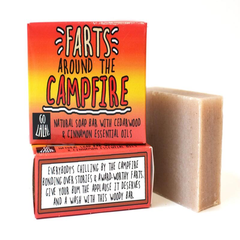 Farts around the Campfire | Cedarwood and Cinnamon | Funny Gift | Stocking Filler | Secret Santa | Valentine |