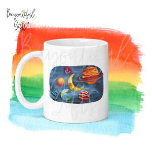 Children's Ceramic Mug - Watercolour Universe