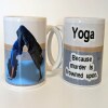 Yoga murder funny mug
