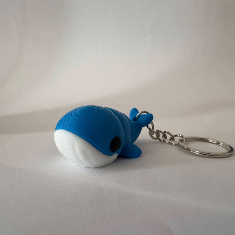 Baby Blue Whale Keyring