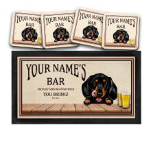 Personalised Bar Set - Dog Themed