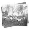Revolutionary exercise, vintage photographic black and white card  - 12.6 x 17.7cm and blank inside - made in the UK